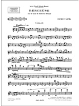 Berceuse sur le Nom de Fauré - RAVEL - Partition - Violon
